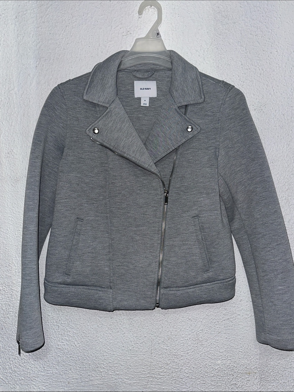 Old Navy Women's Gray Asymmetrical Zip Jacket